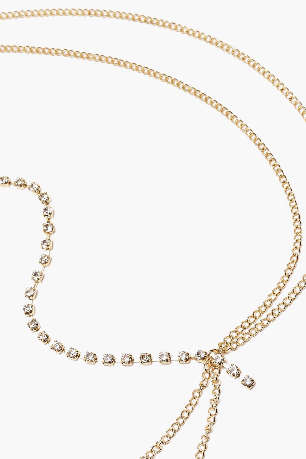 Diamante Double Layer Head Chain