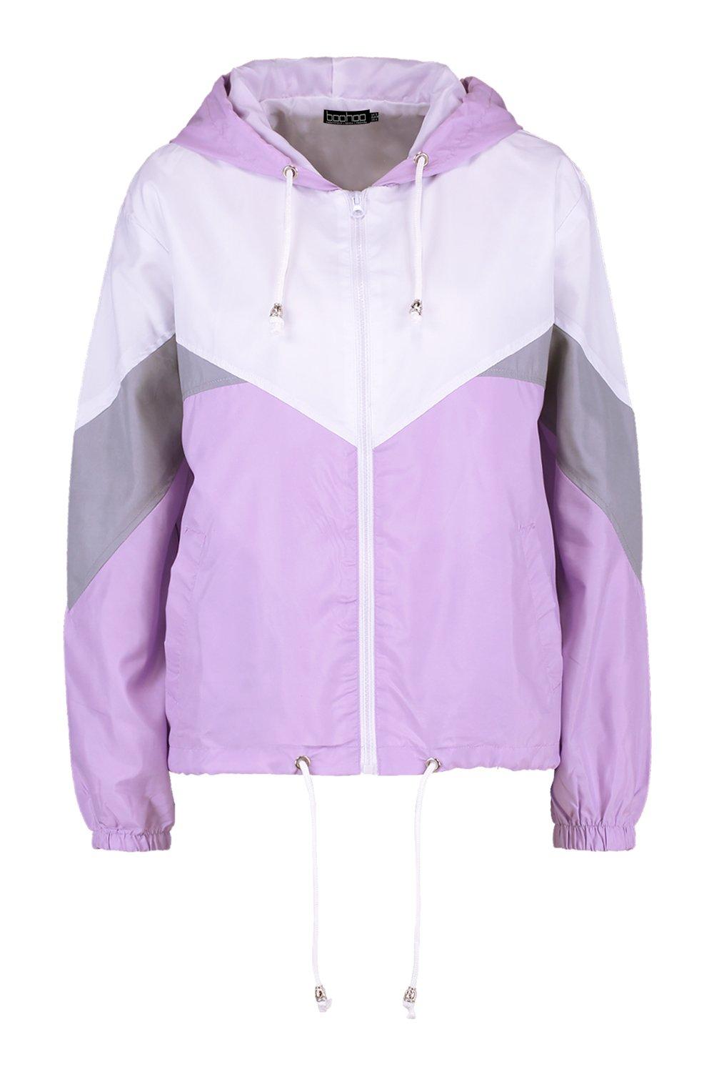 Hooded Panelled Windbreaker