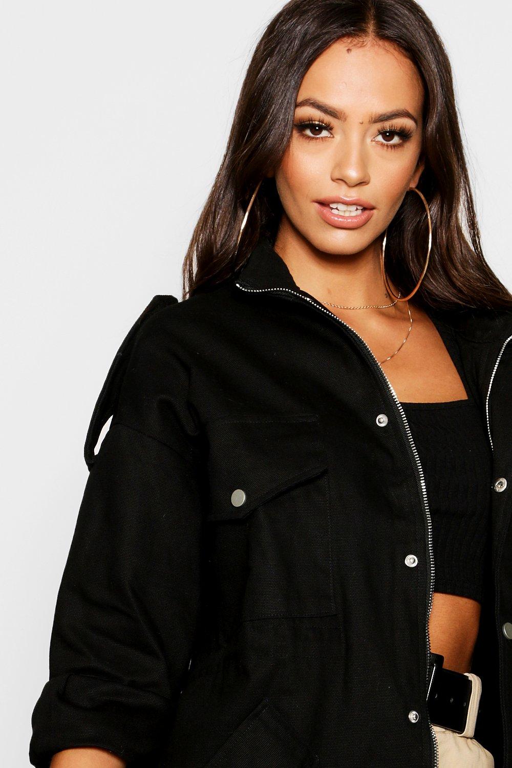 Oversized utility jacket on sale women's