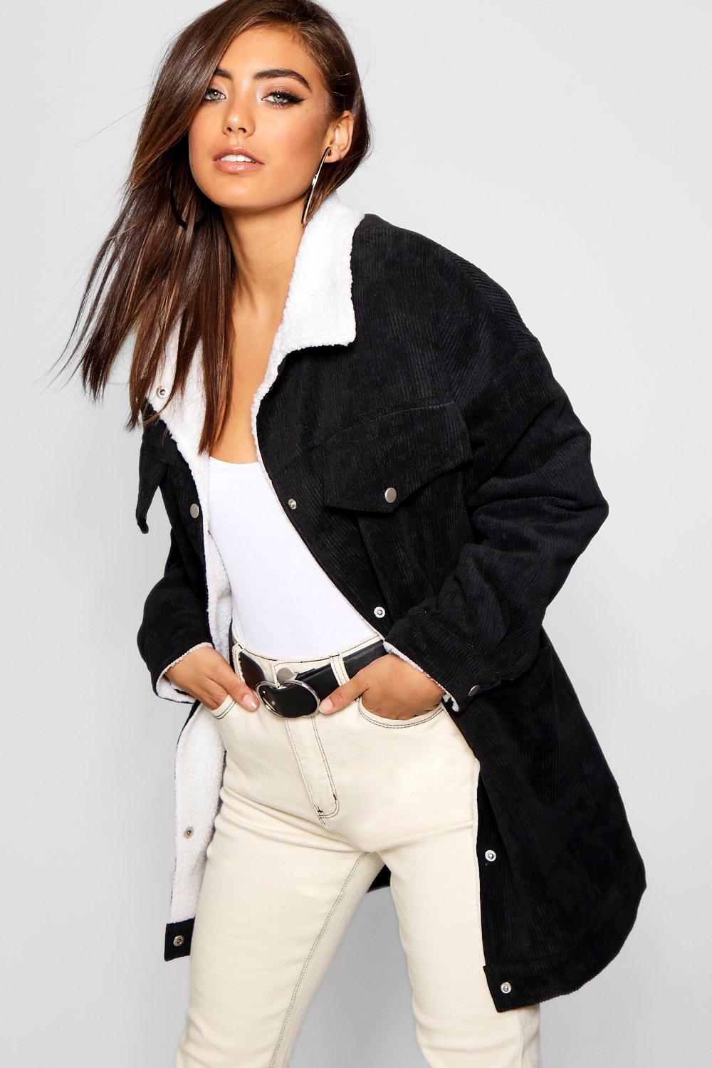 Borg lined jacket on sale womens