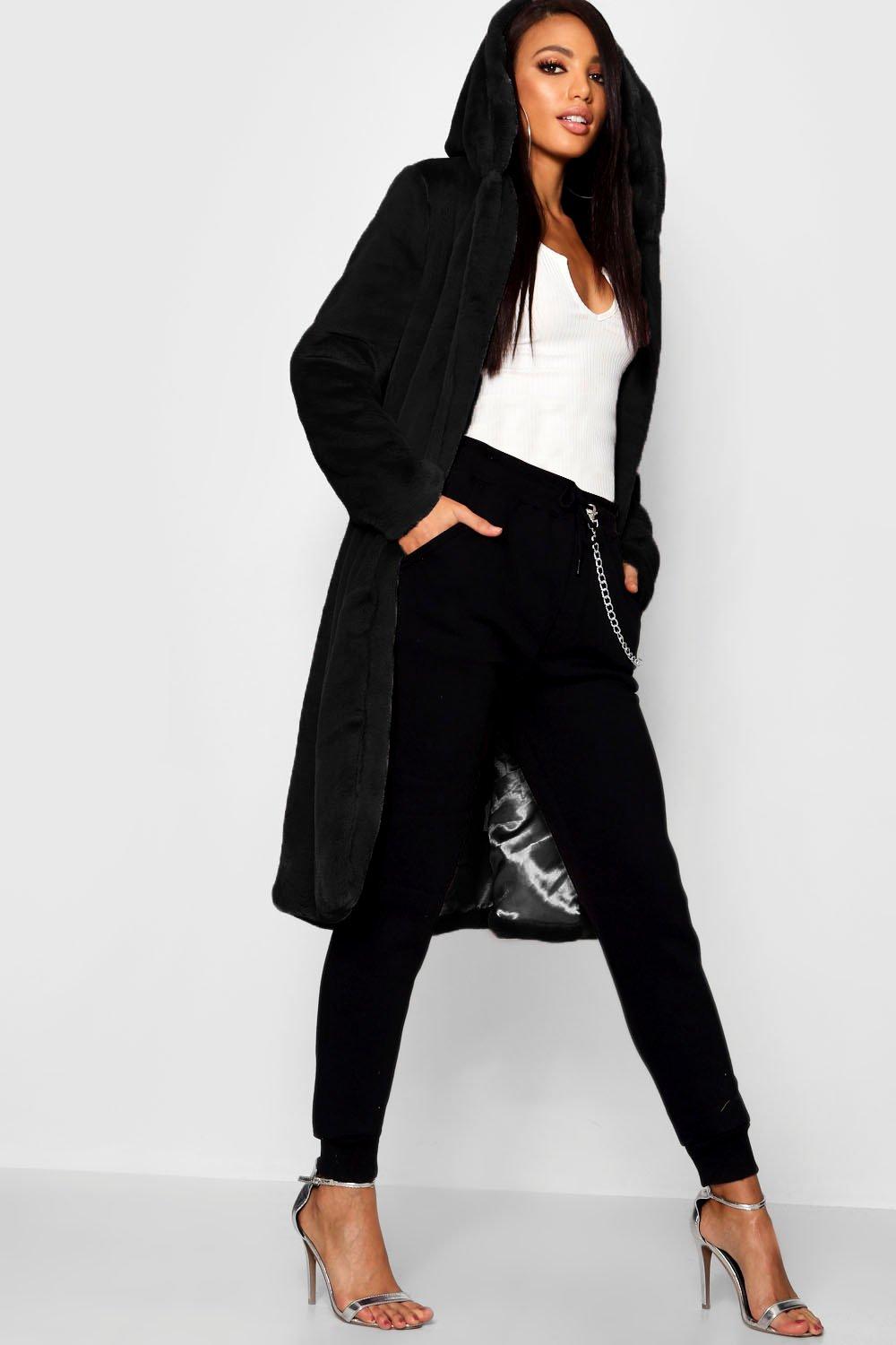 Boohoo store black coat