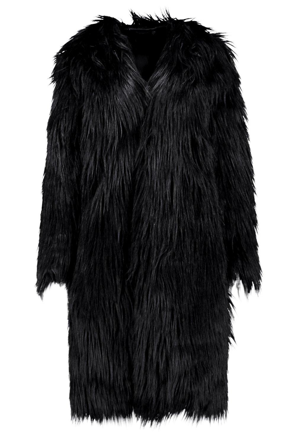 Shaggy Faux Fur Coat