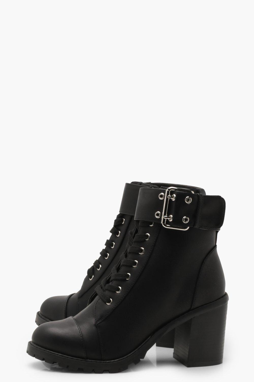 block heel hiker boots