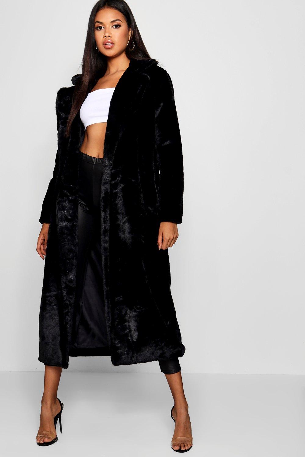 long black maxi coat