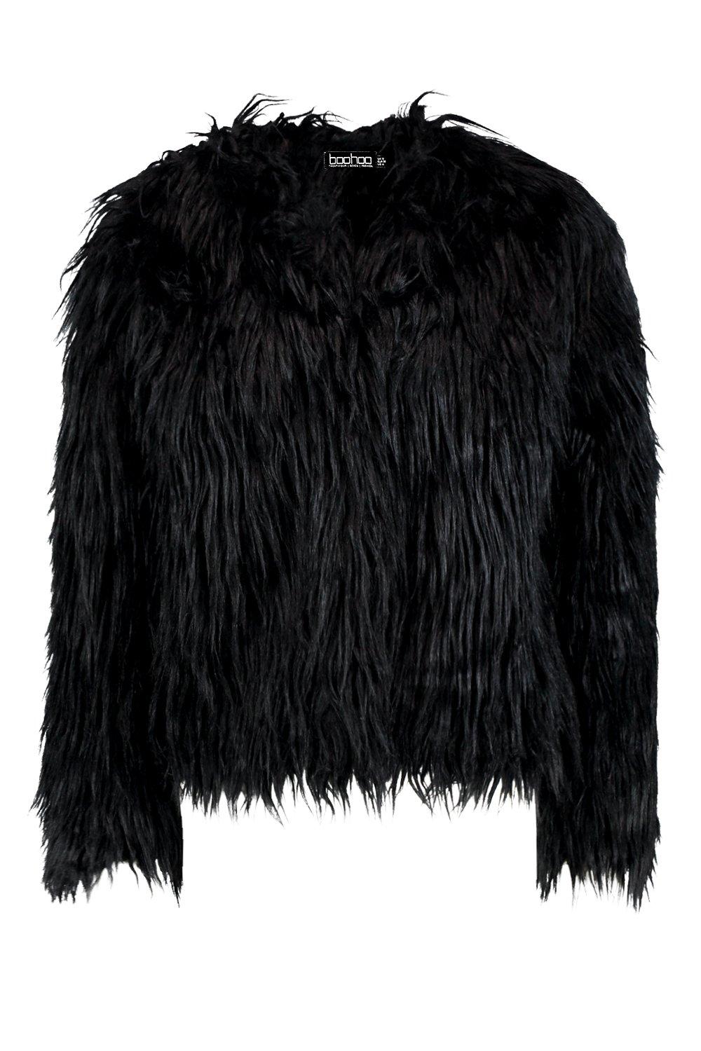 Black fur 2025 jacket australia