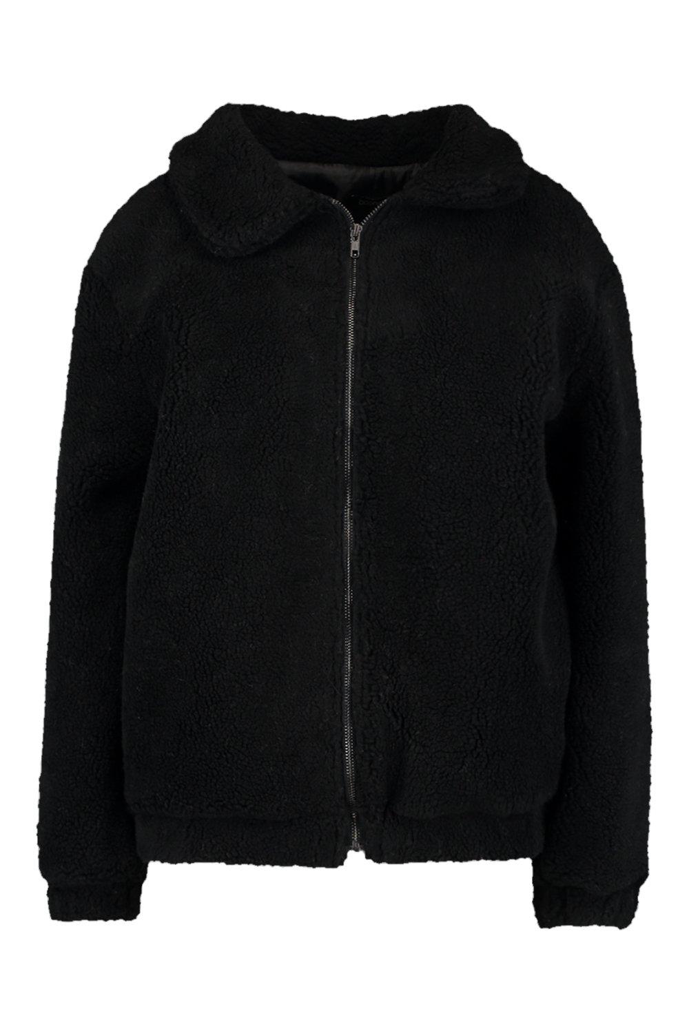 New look teddy faux fur bomber jacket best sale