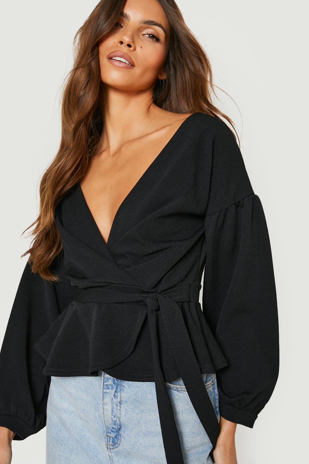 long sleeve bell sleeve top