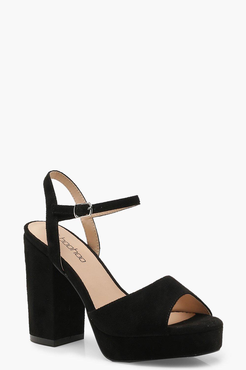 peep toe platform heels