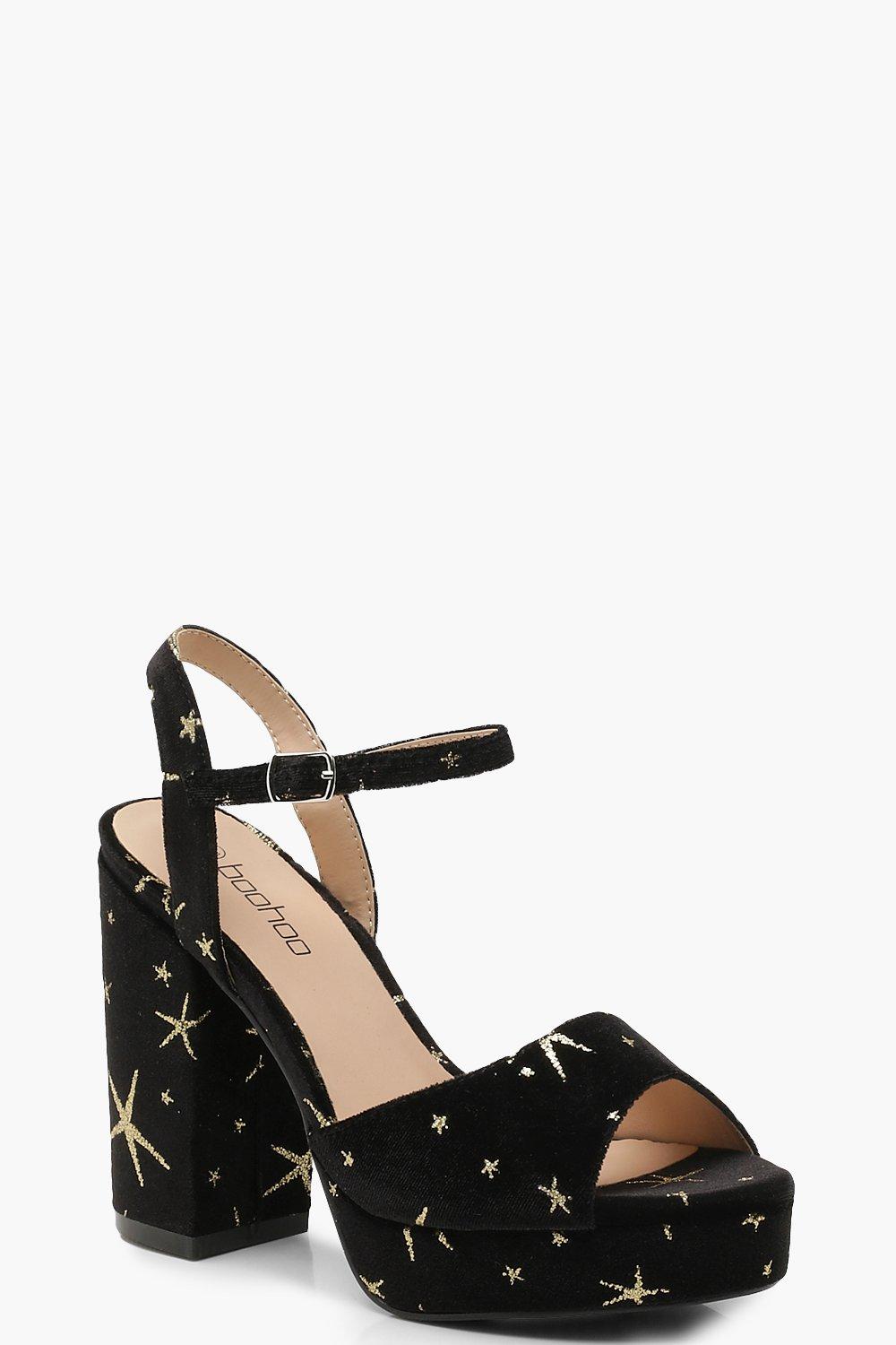 black heels boohoo