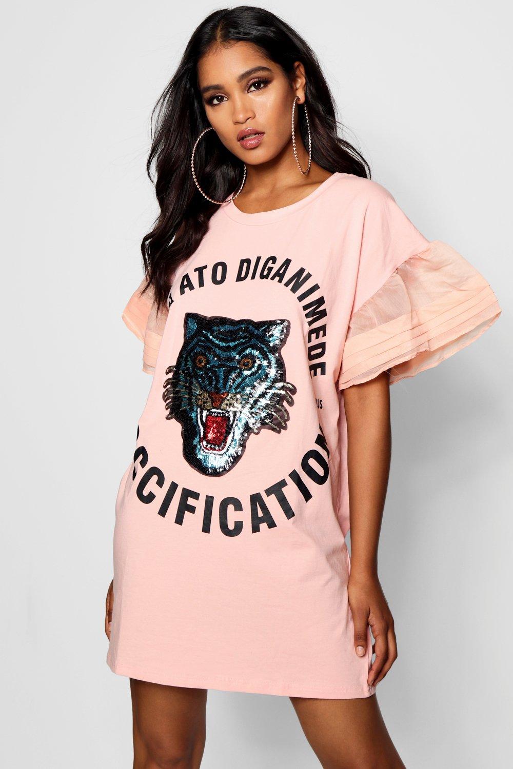 tiger t shirt dress