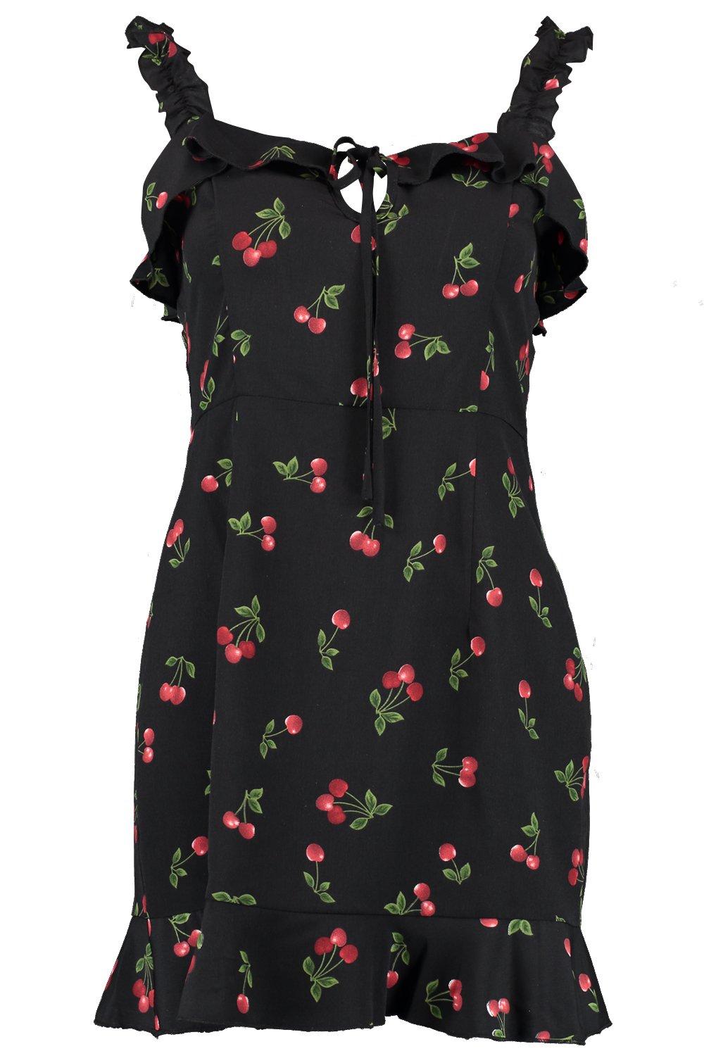 boohoo cherry dress