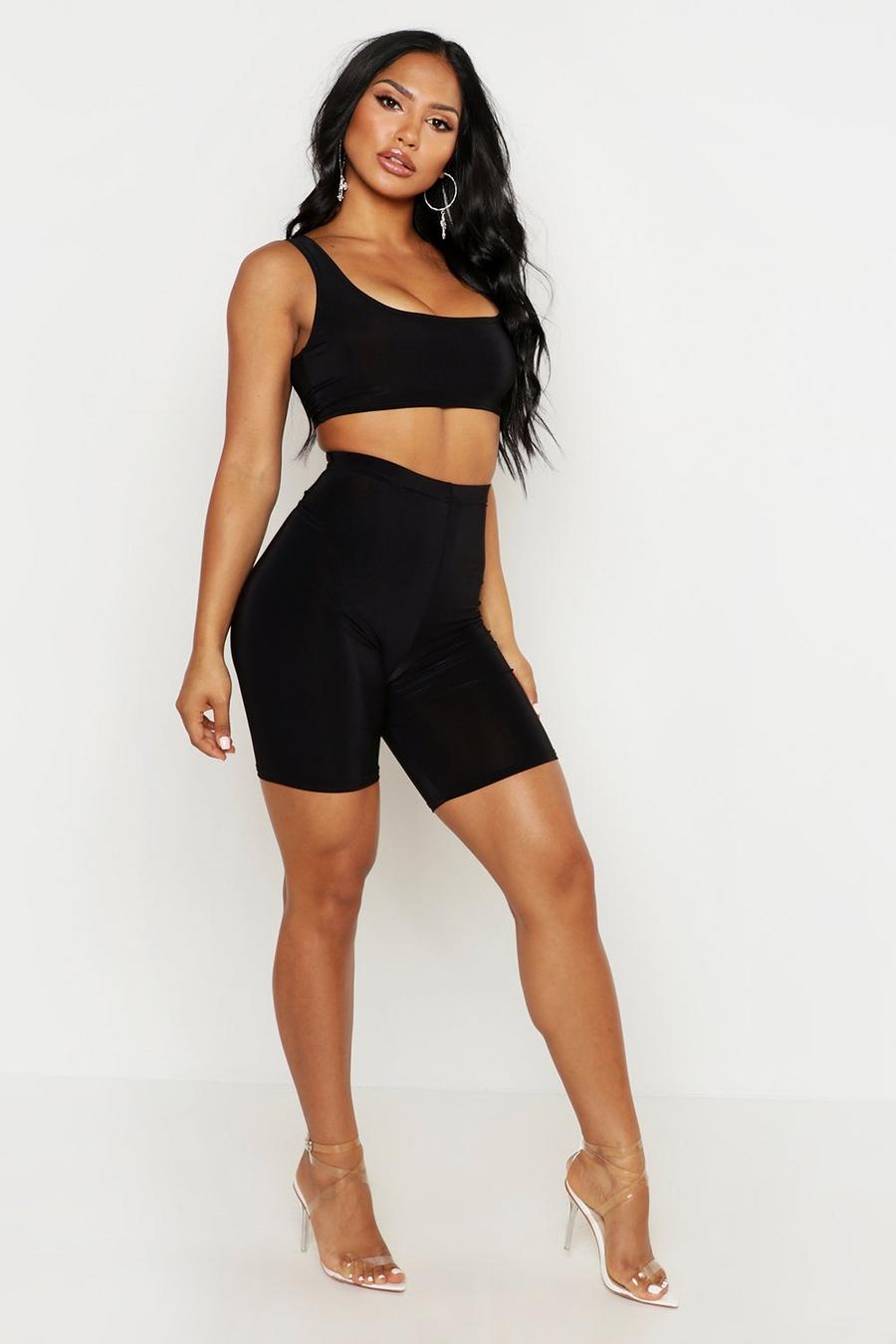 Slinky Square Neck Cycle Short Two-Piece Set image number 1