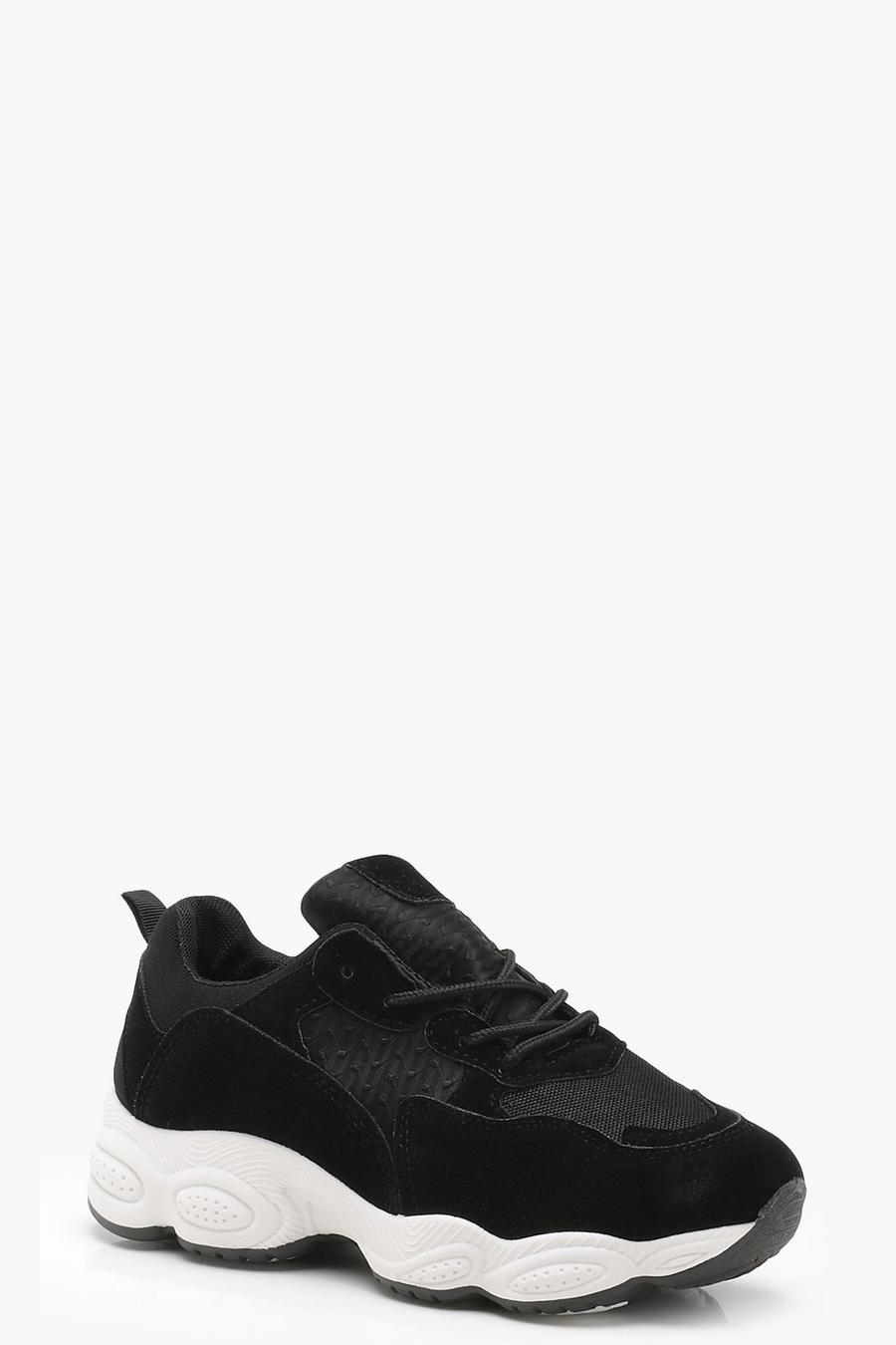 Black Sneakers Met Dikke Zool image number 1