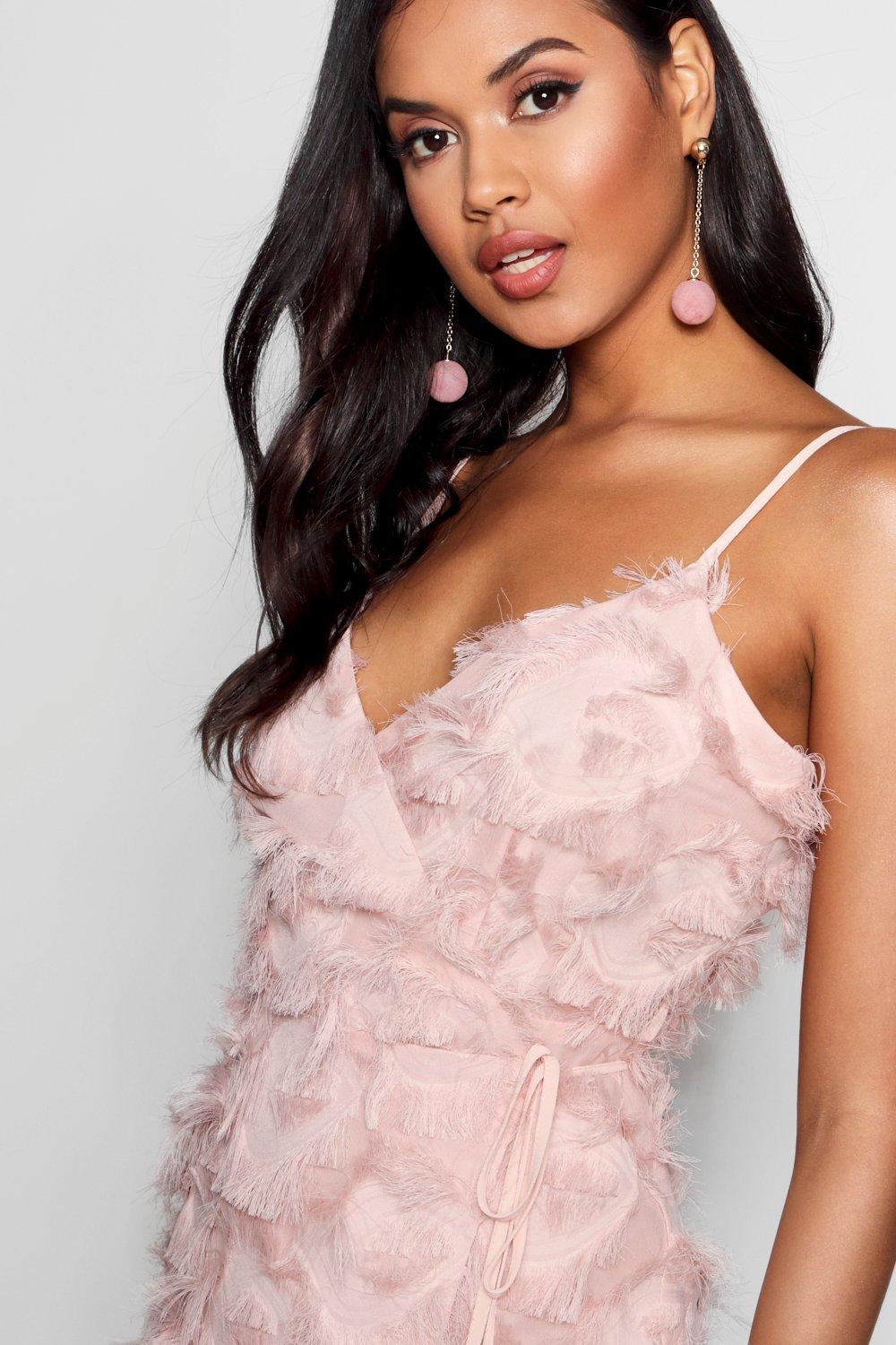 Baby pink hot sale dress boohoo