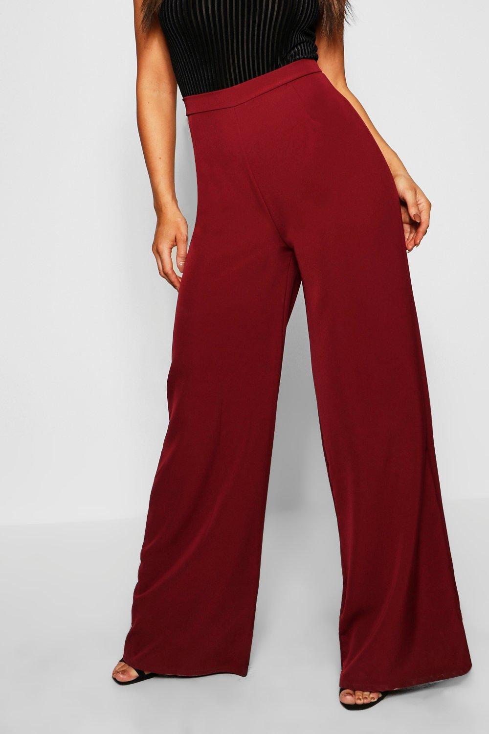 High Waisted Woven Wide Leg Trousers  Wide leg pants high waisted, High  waisted trousers, Wide leg