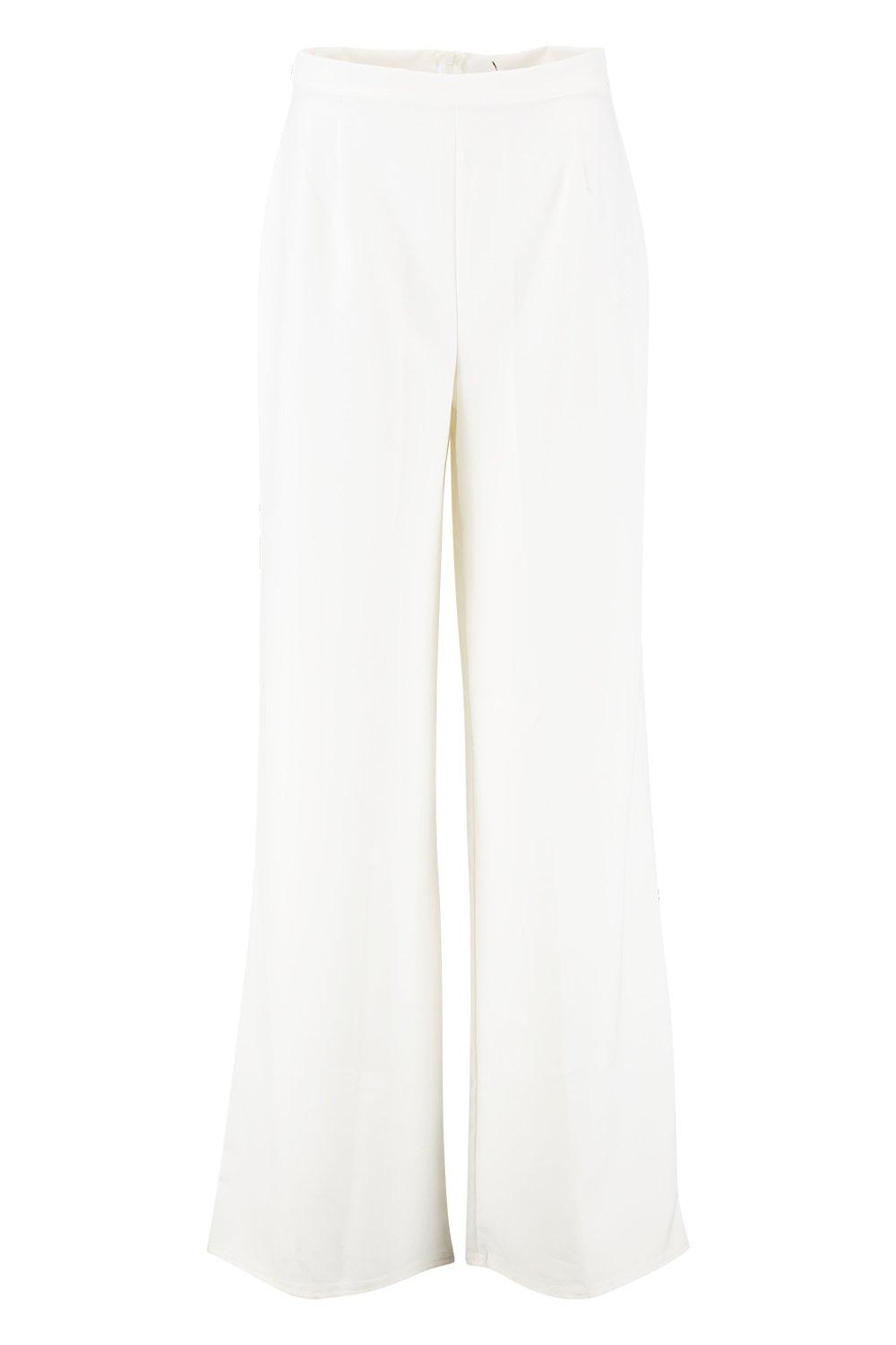 boohoo white trousers