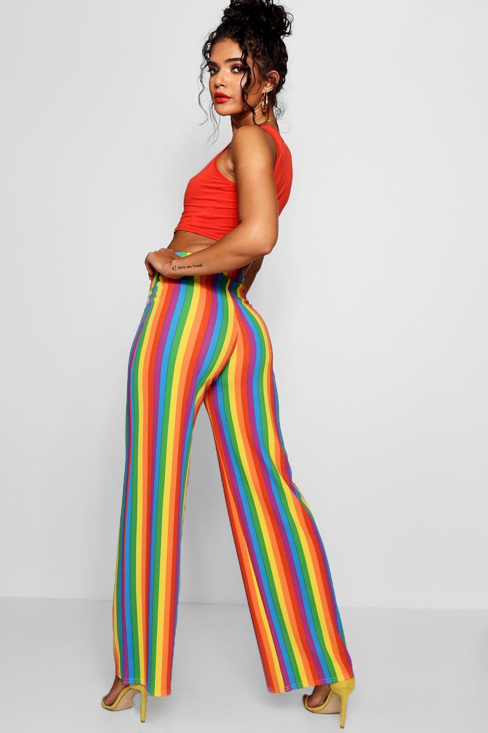 Boohoo 2025 rainbow trousers