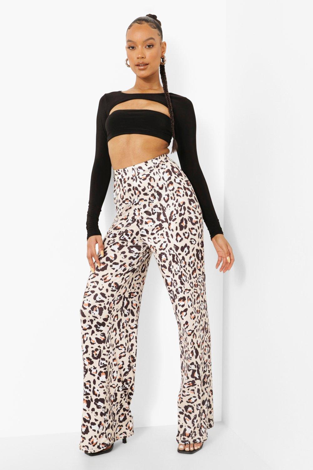 high waisted leopard pants