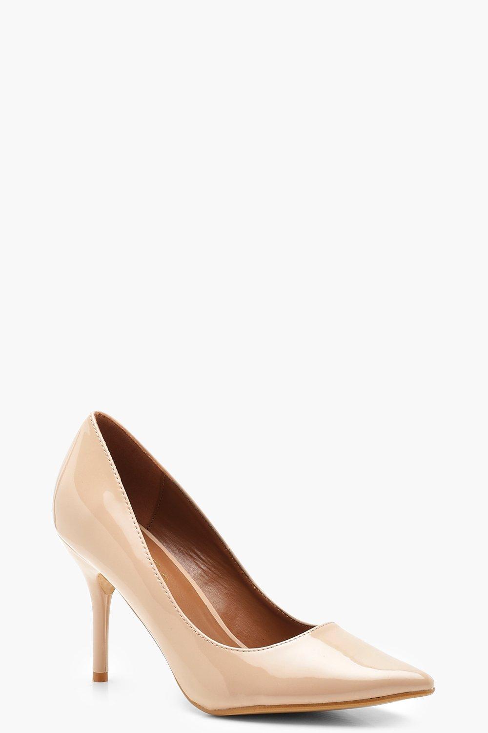 nude pointed mid heels