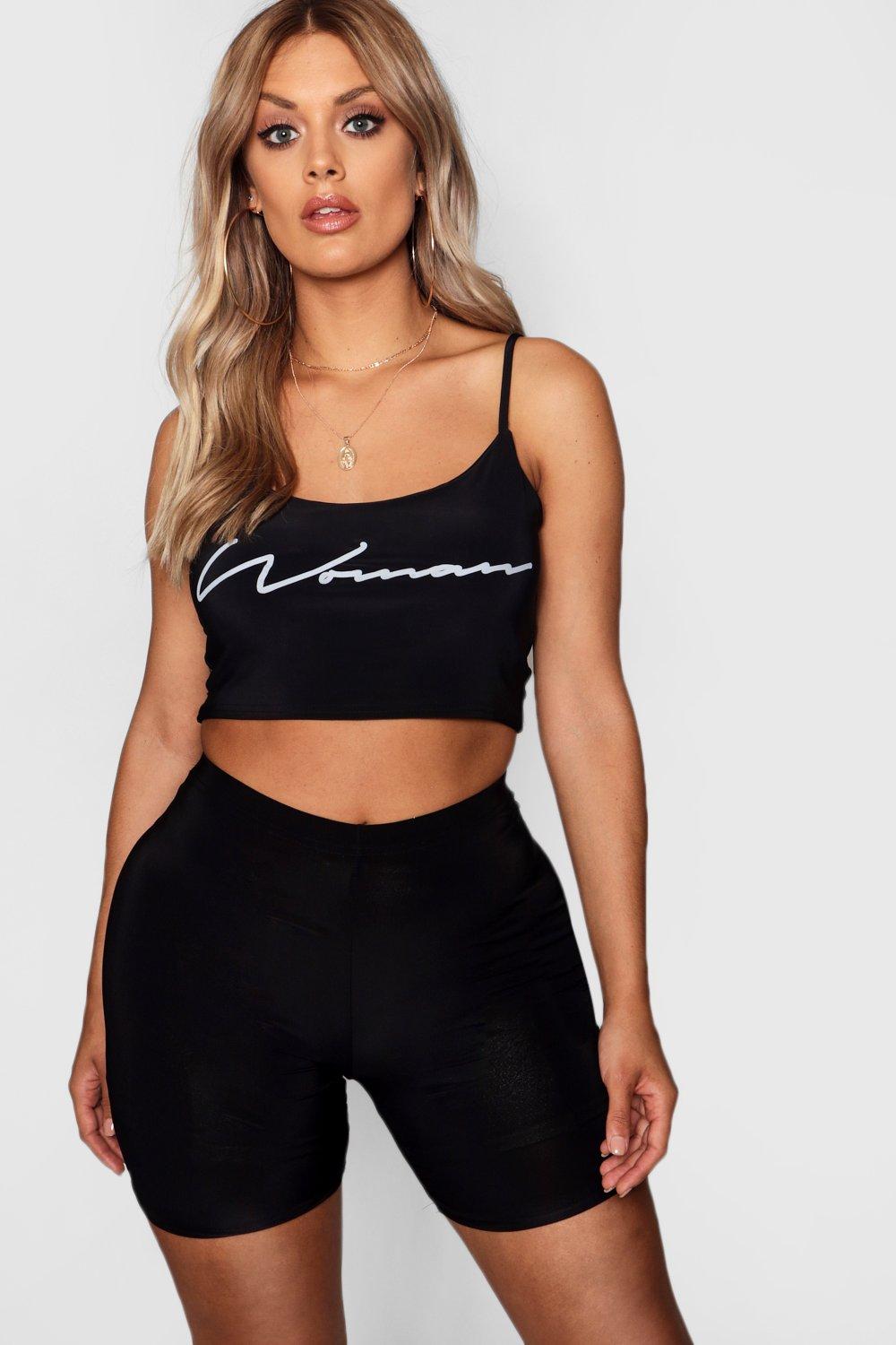 Basic Slinky Cycling Shorts boohoo UK