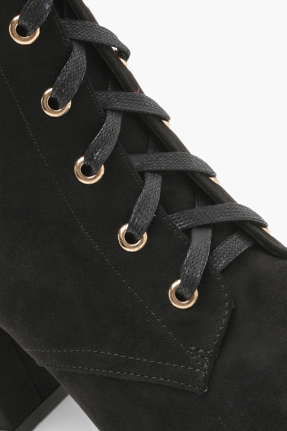Bottines pointues lacets cheap