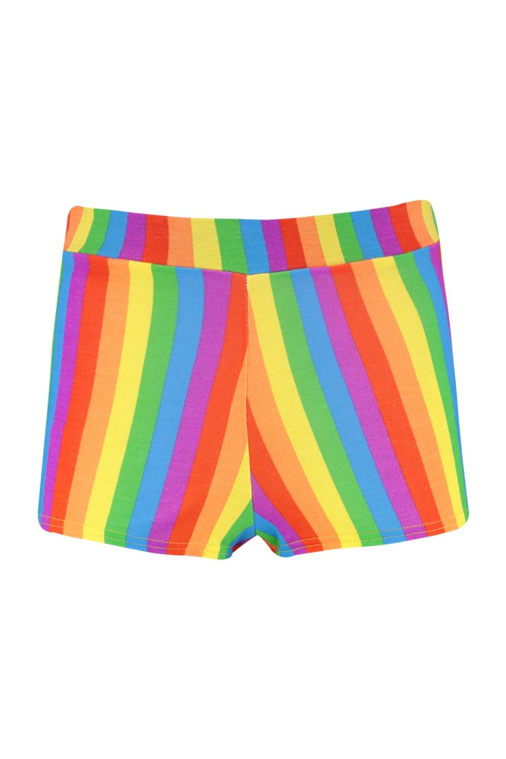 Boohoo rainbow shorts store