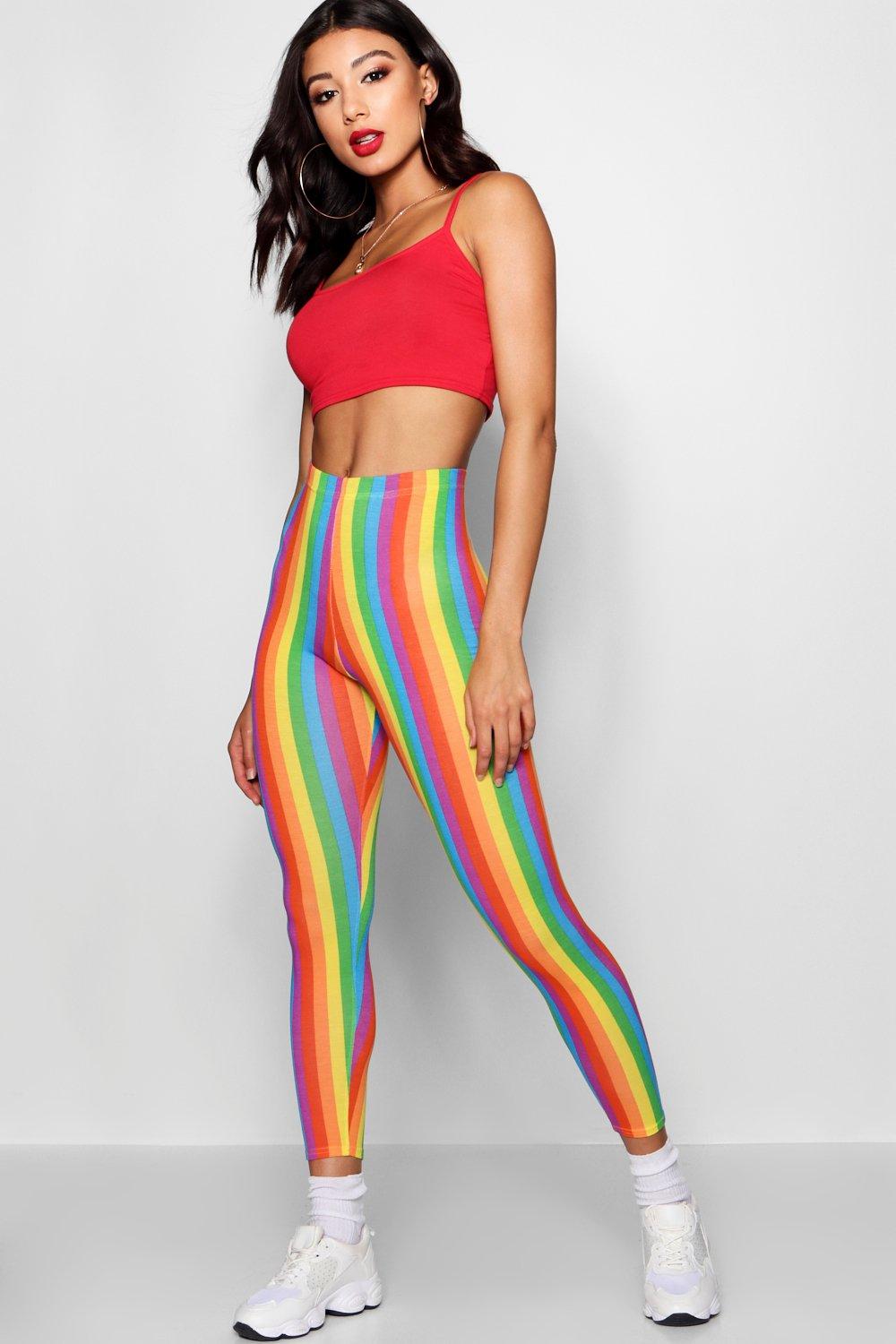 rainbow sports leggings