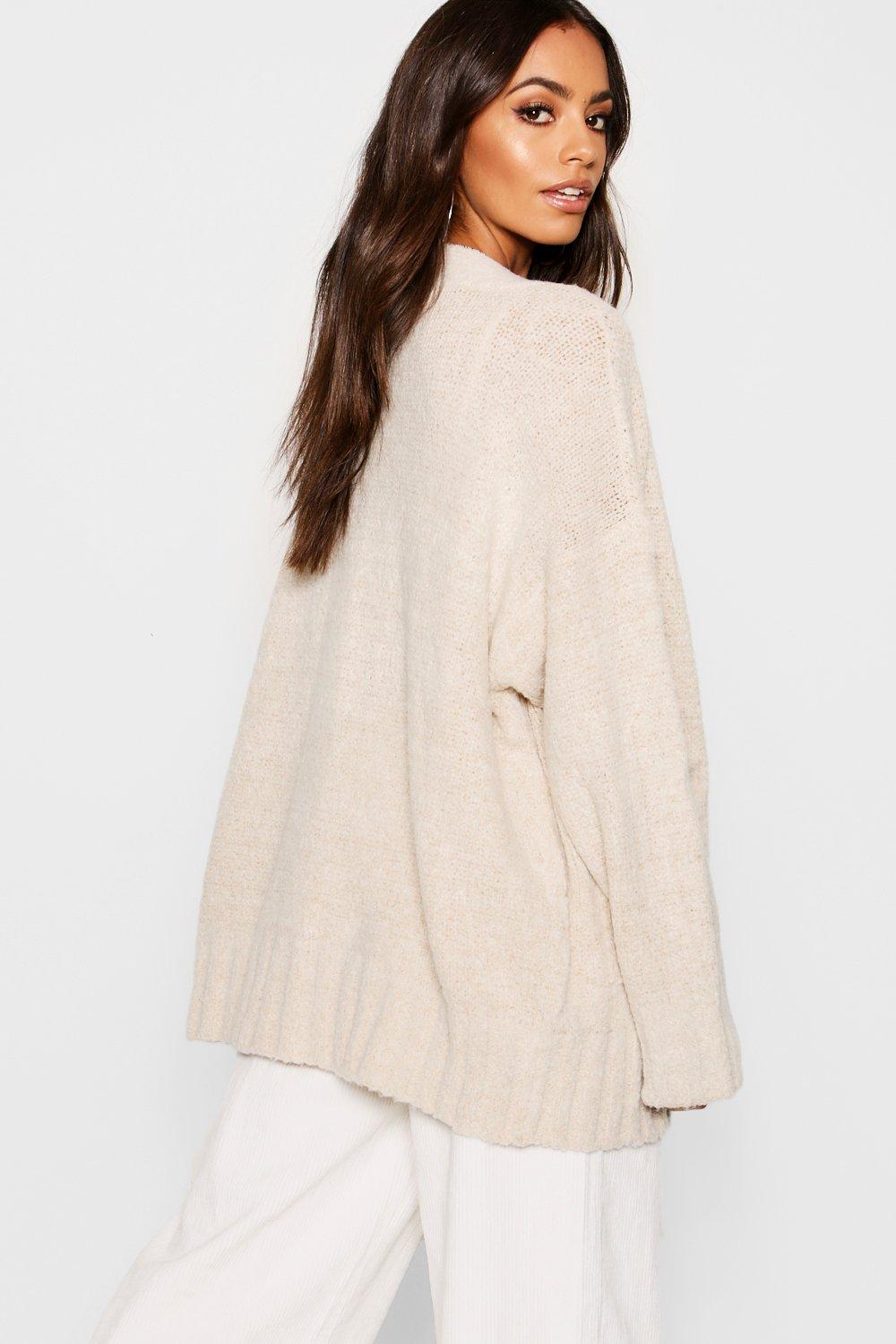 chunky boxy cardigan