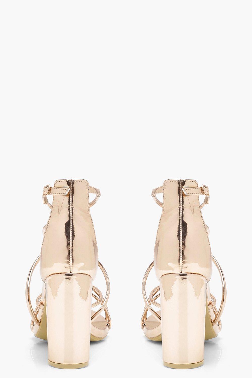 gold block heel sandals ireland