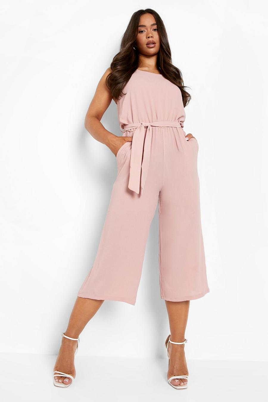 Rose Woven Sleeveless Culotte Jumpsuit image number 1
