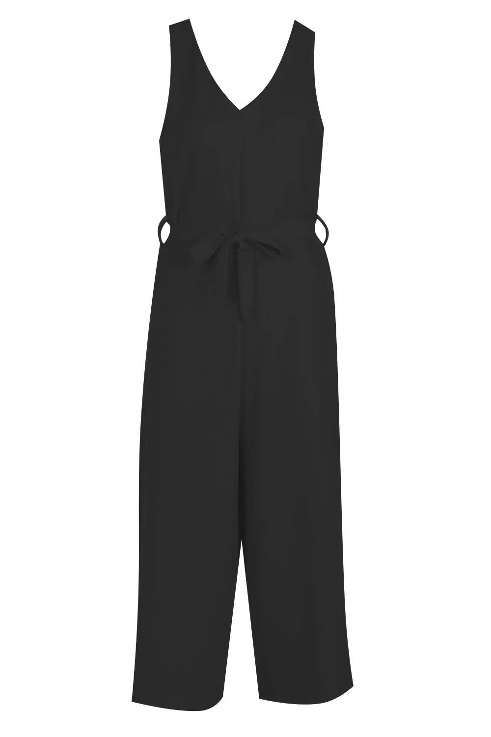 Black Sleeveless Minimal Jumpsuit alternative image