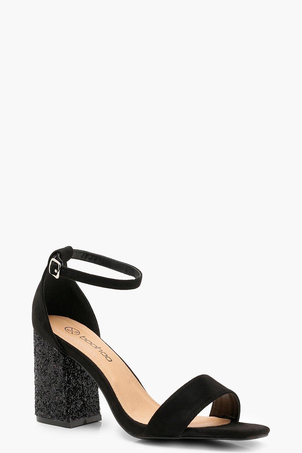 wide fit sparkly heels
