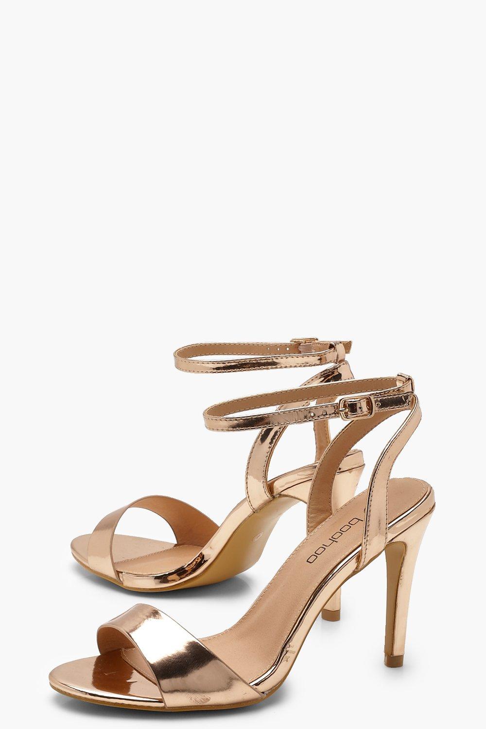 boohoo rose gold shoes