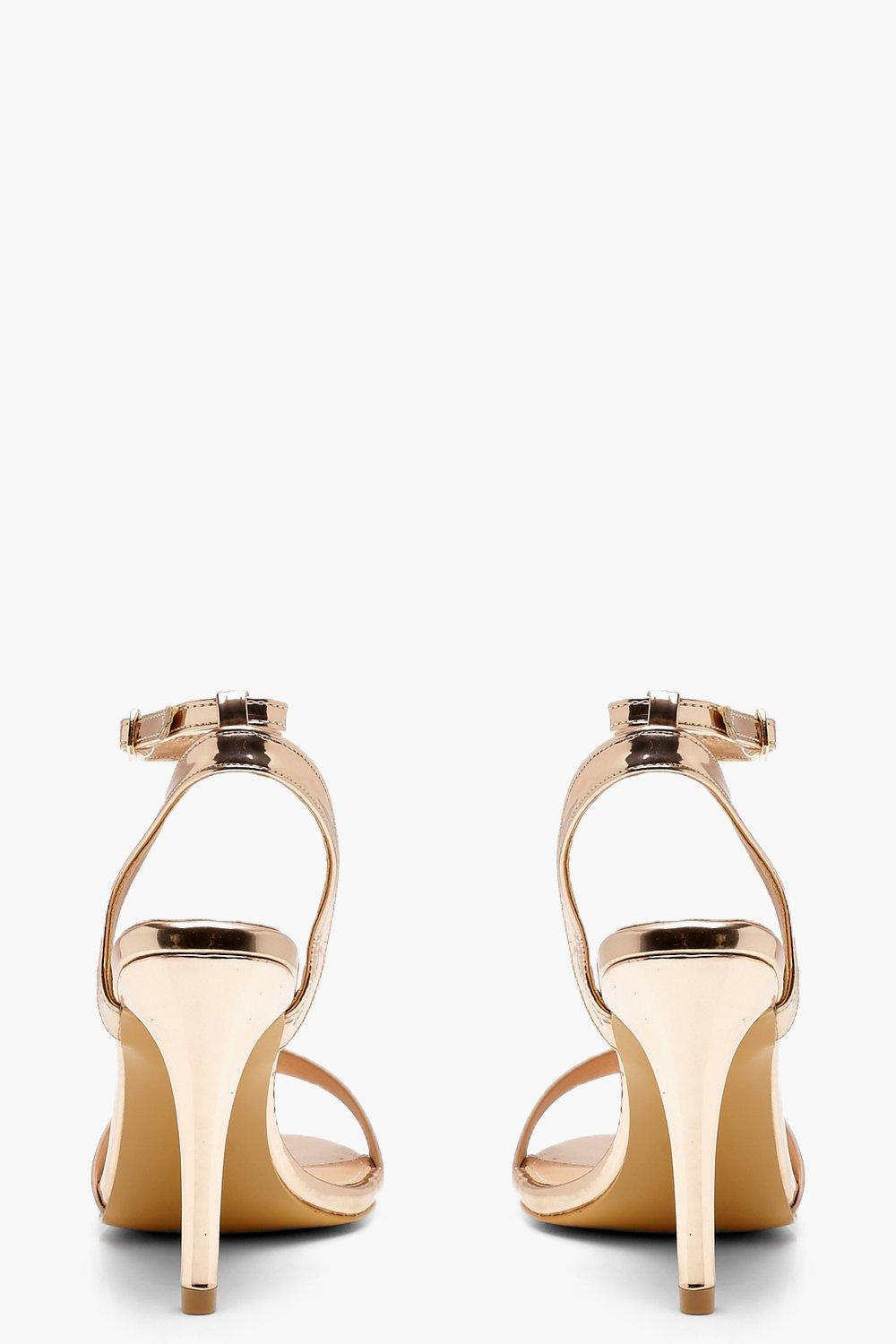 boohoo rose gold shoes