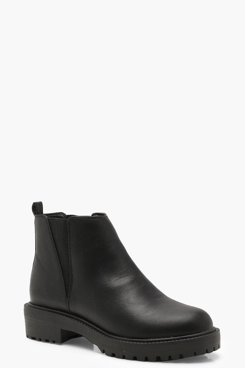 black chelsea boots chunky