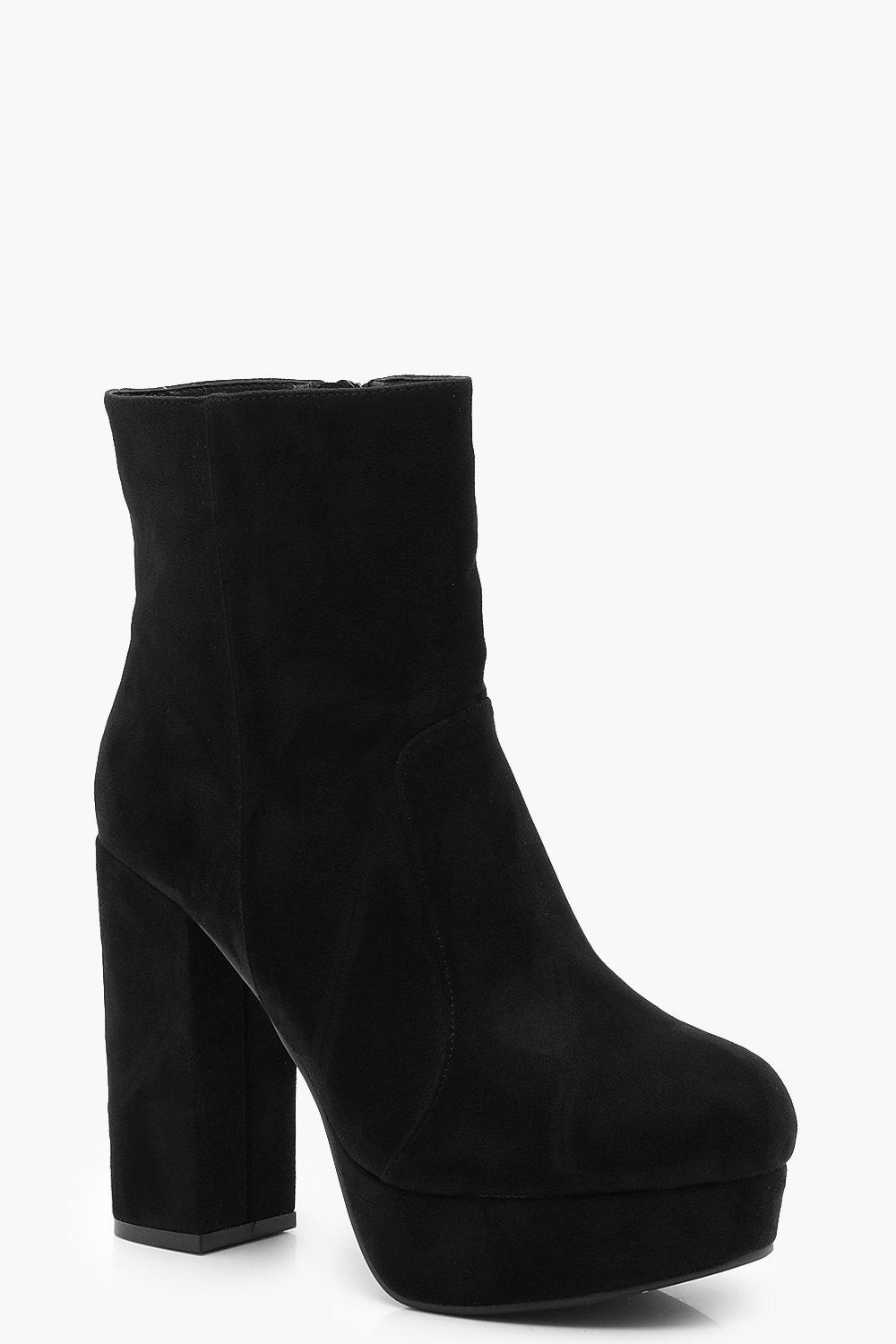 bottines plateforme plate