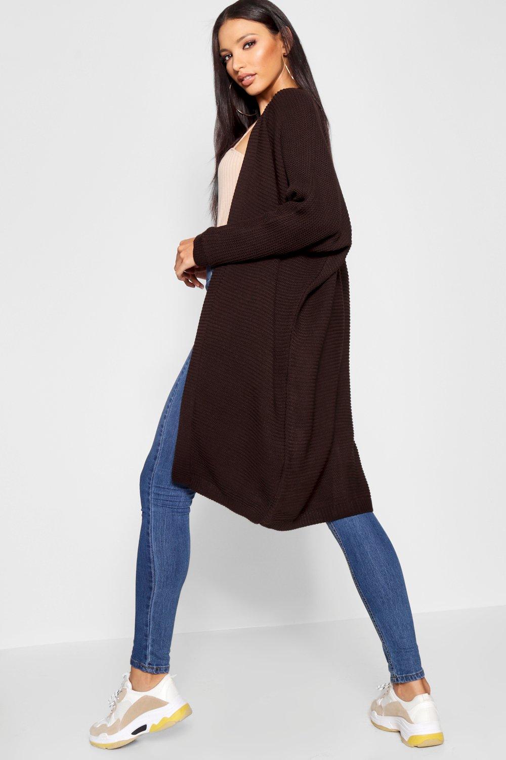 ribbed oversized cardigan