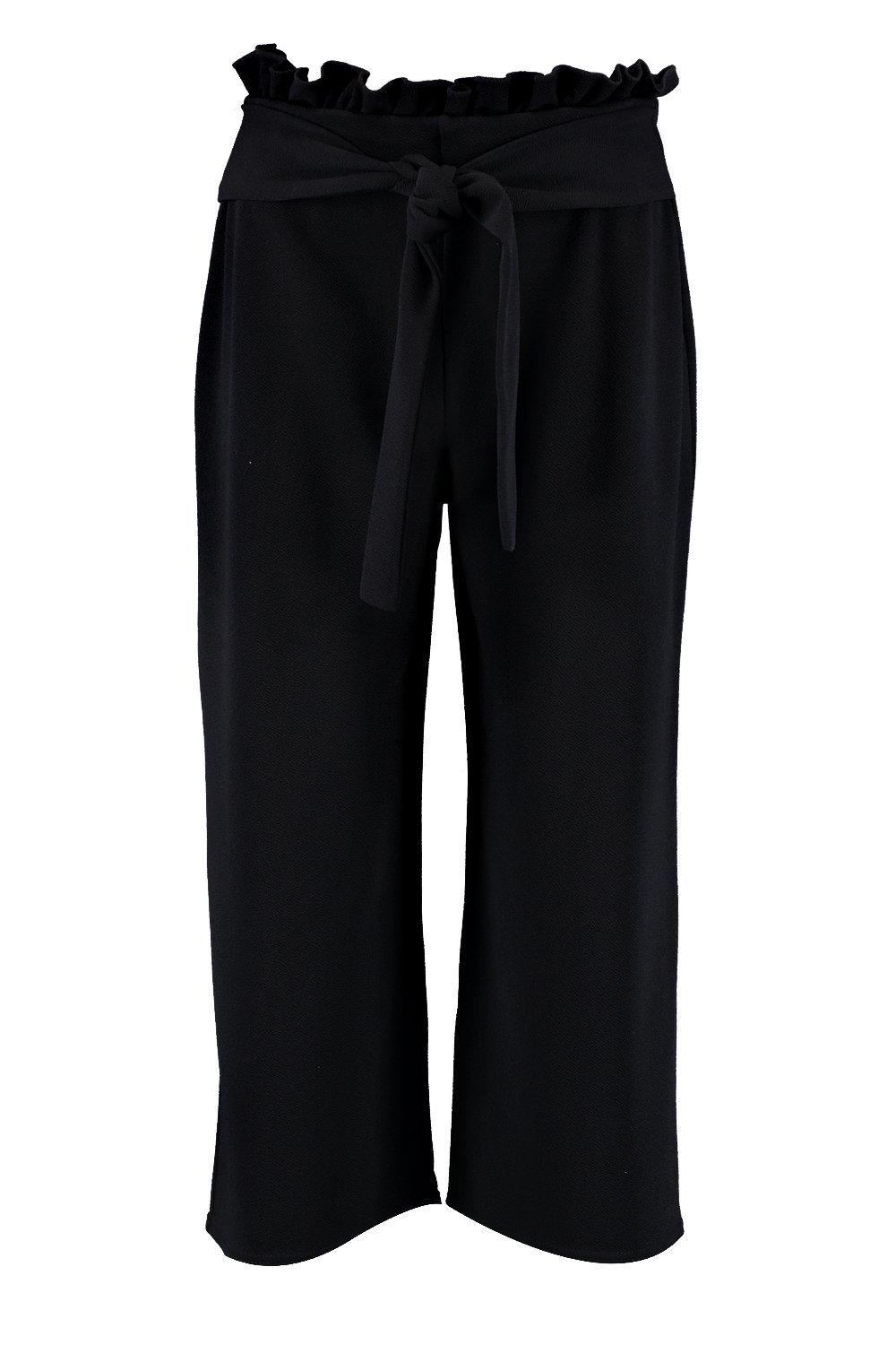 Basics High Waisted Jersey Knit Culotte Pants
