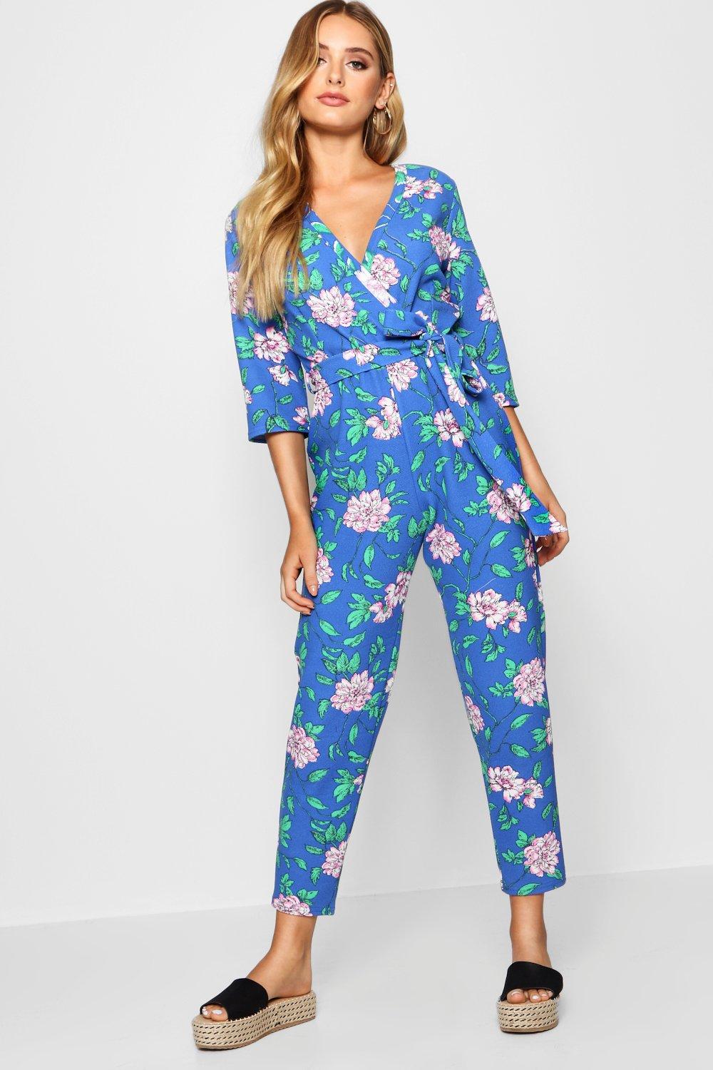 boohoo wrap jumpsuit