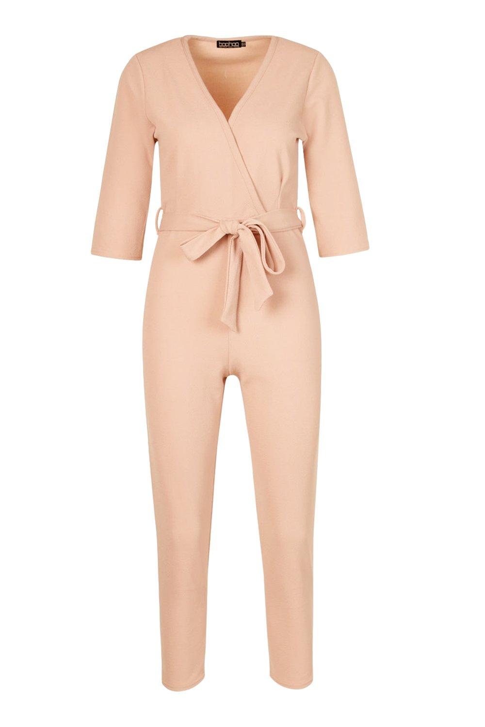 boohoo wrap jumpsuit