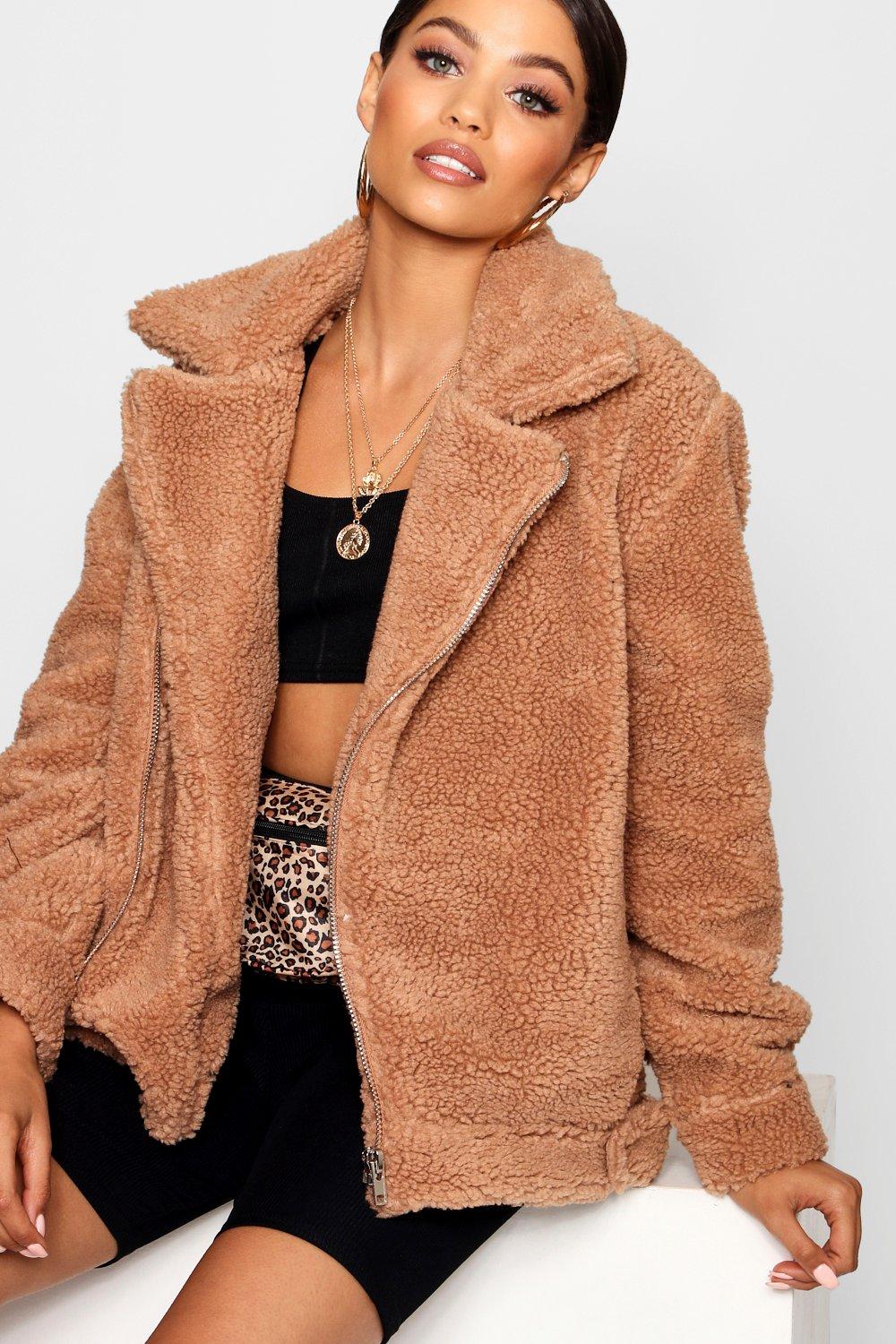 boohoo teddy coat