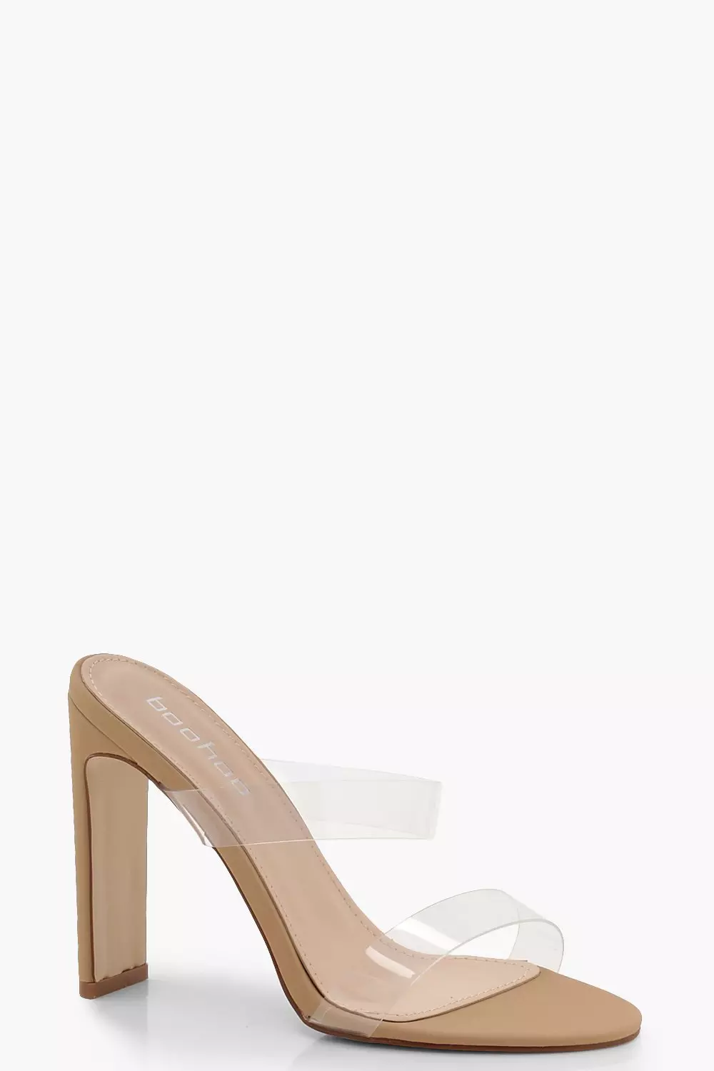 Clear store band heels