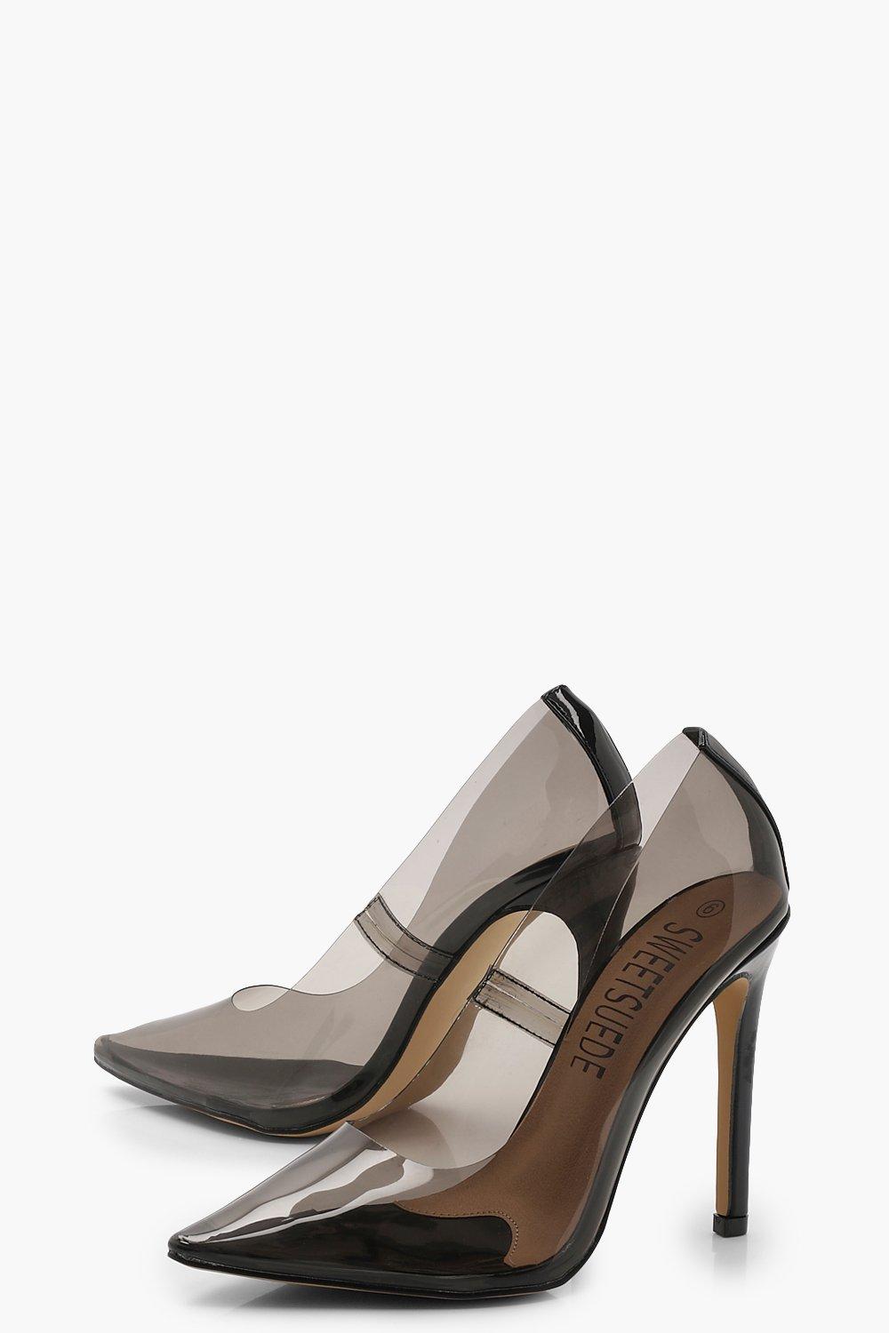 Transparent court shoes cheap