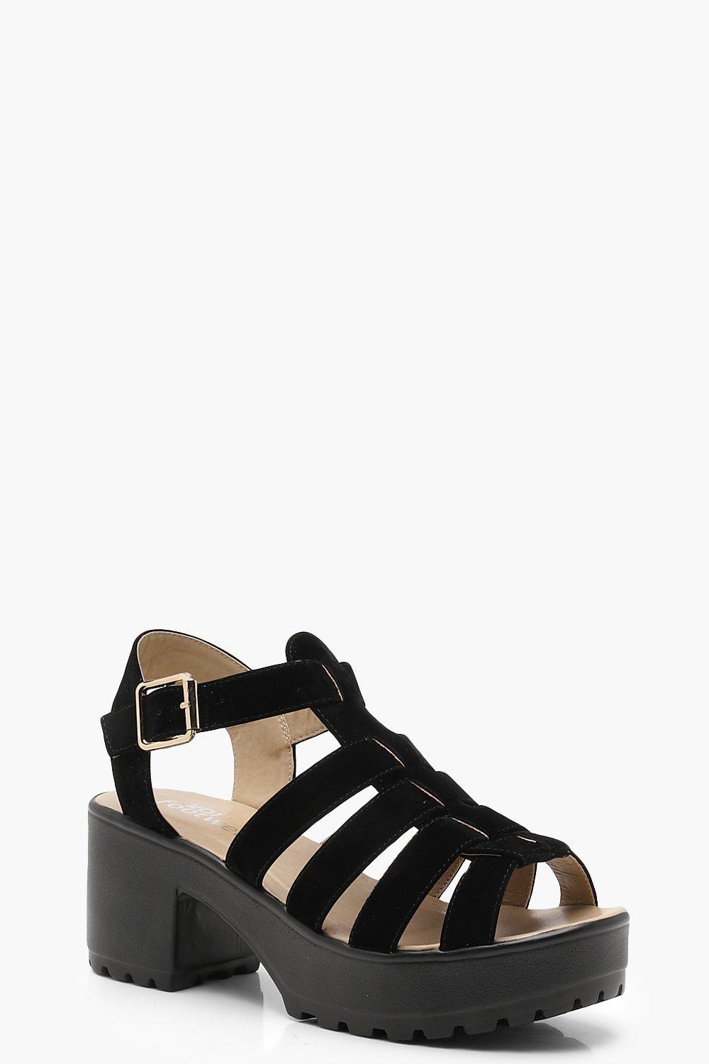 boohoo cleated sandals