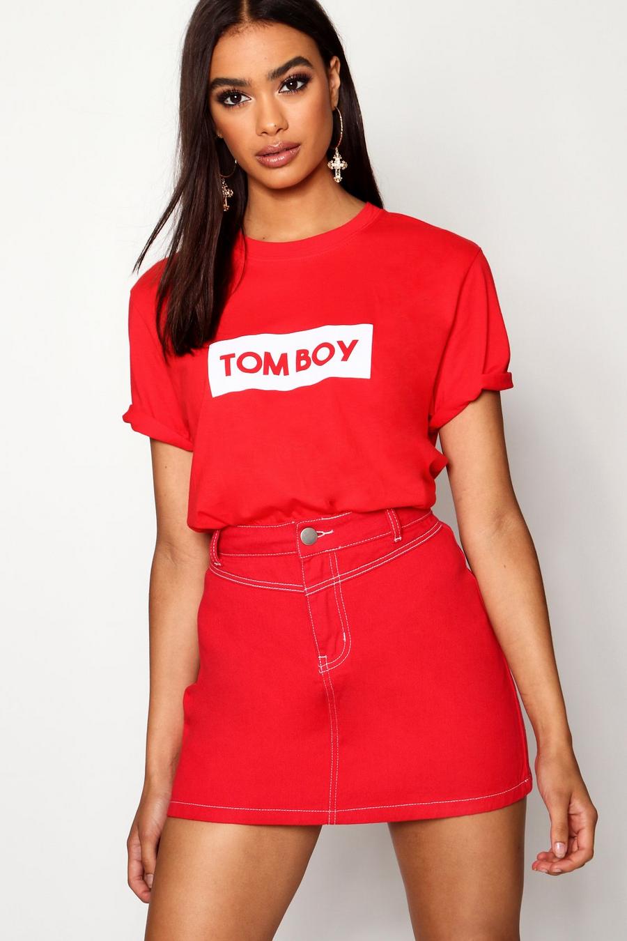 T-Shirt mit „Tomboy“-Slogan image number 1