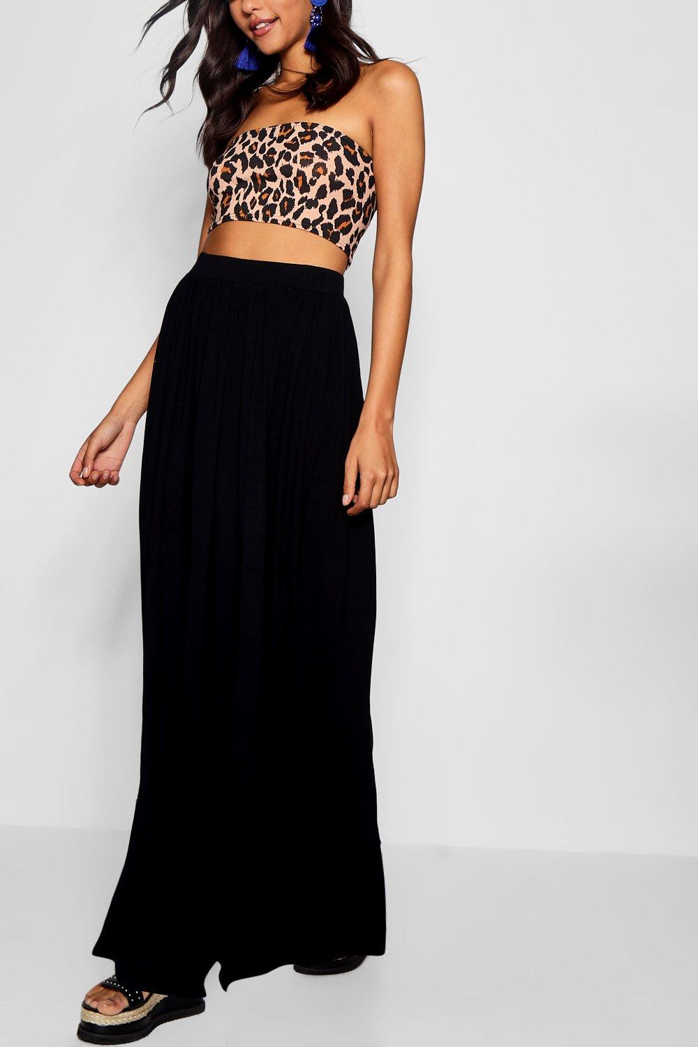 boohoo floor sweeping maxi skirt