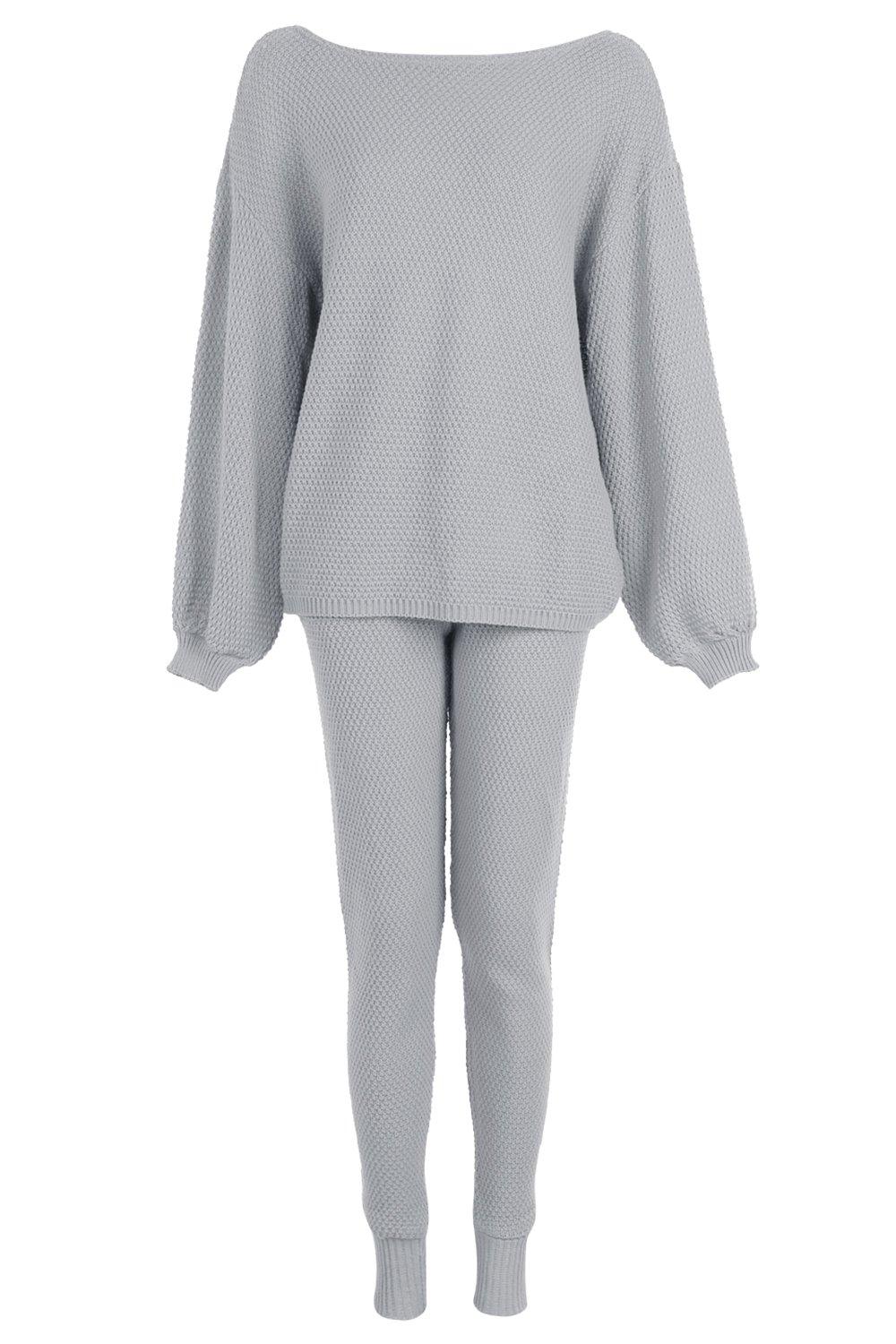Buy Boohoo Waffle Knit Supersoft Leggings In Grey
