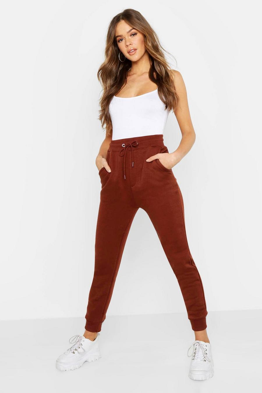 Chocolate brown Basic Sweatpant Joggers