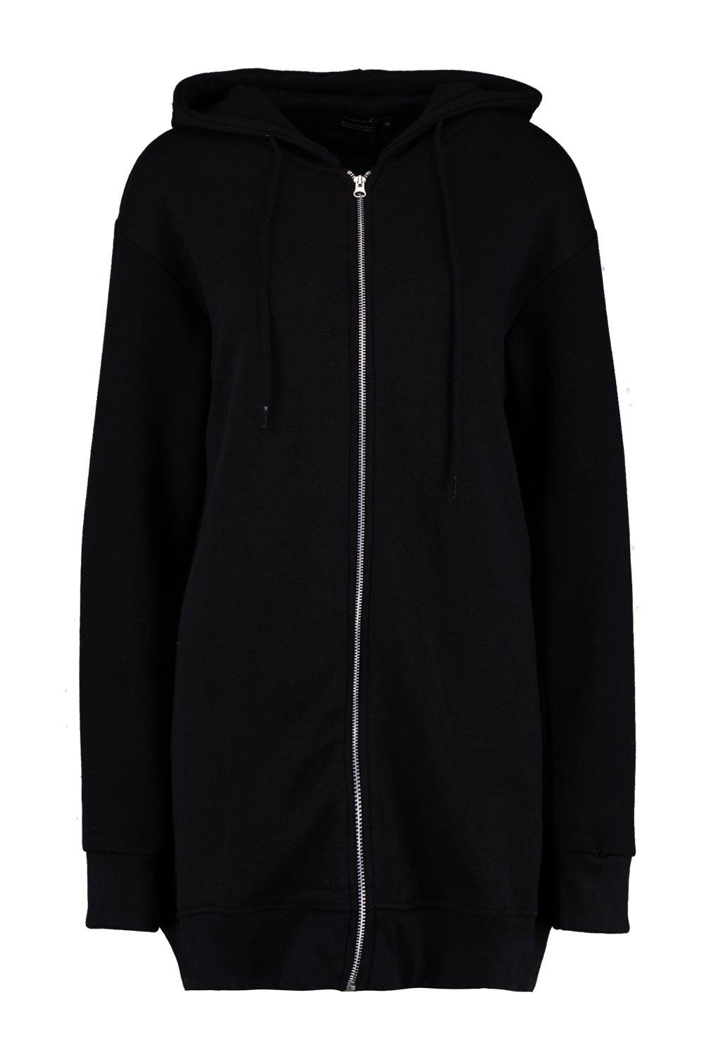 longline hooded jacket