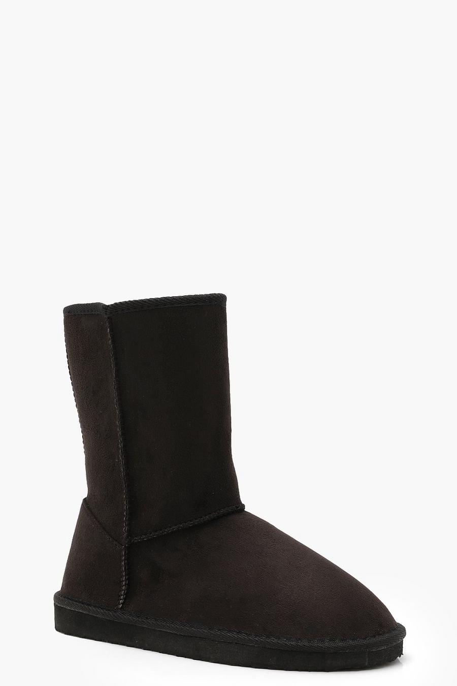 Black noir Cosy Shoe Boots